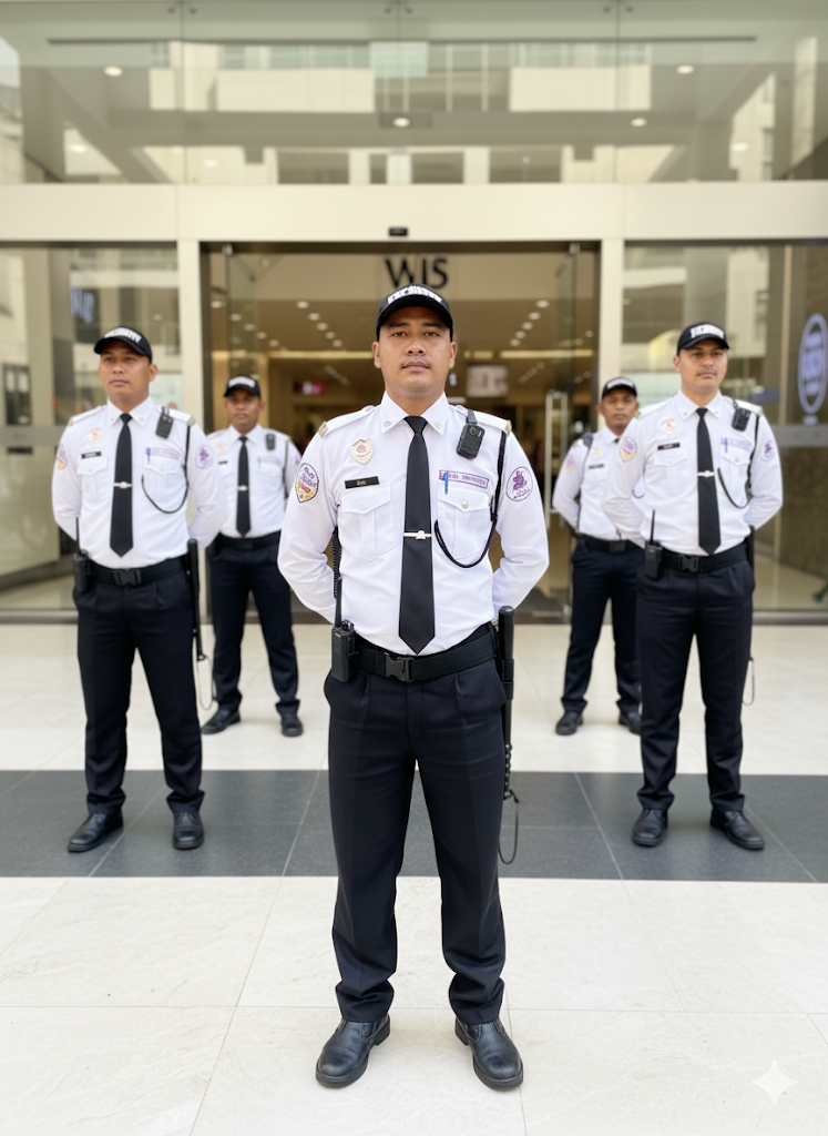 Global Strength Security guards at a commercial property